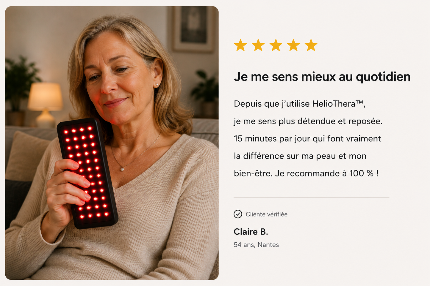 HelioThera™ – Ceinture de Luminothérapie Avancée
