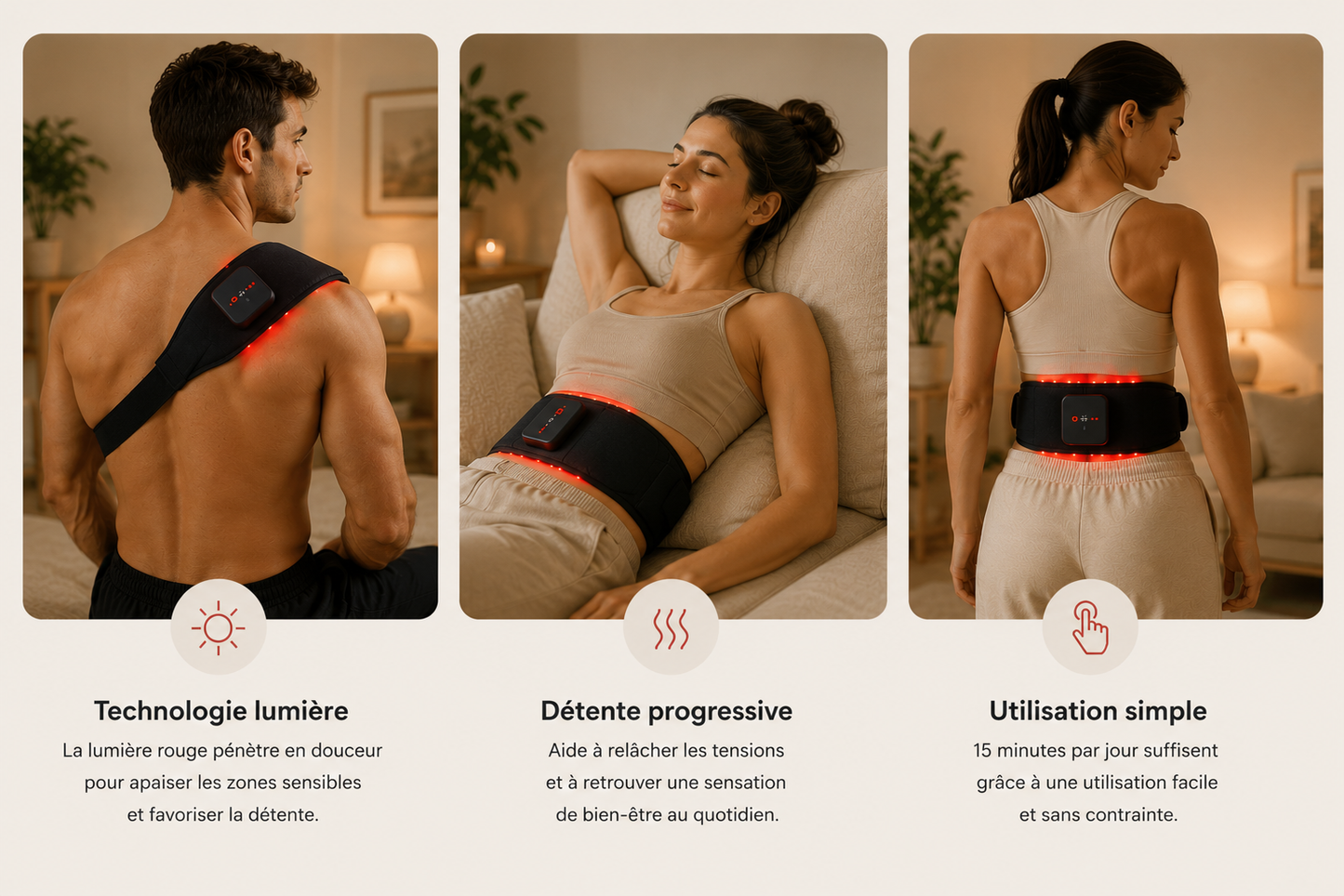 HelioThera™ – Ceinture de Luminothérapie Avancée