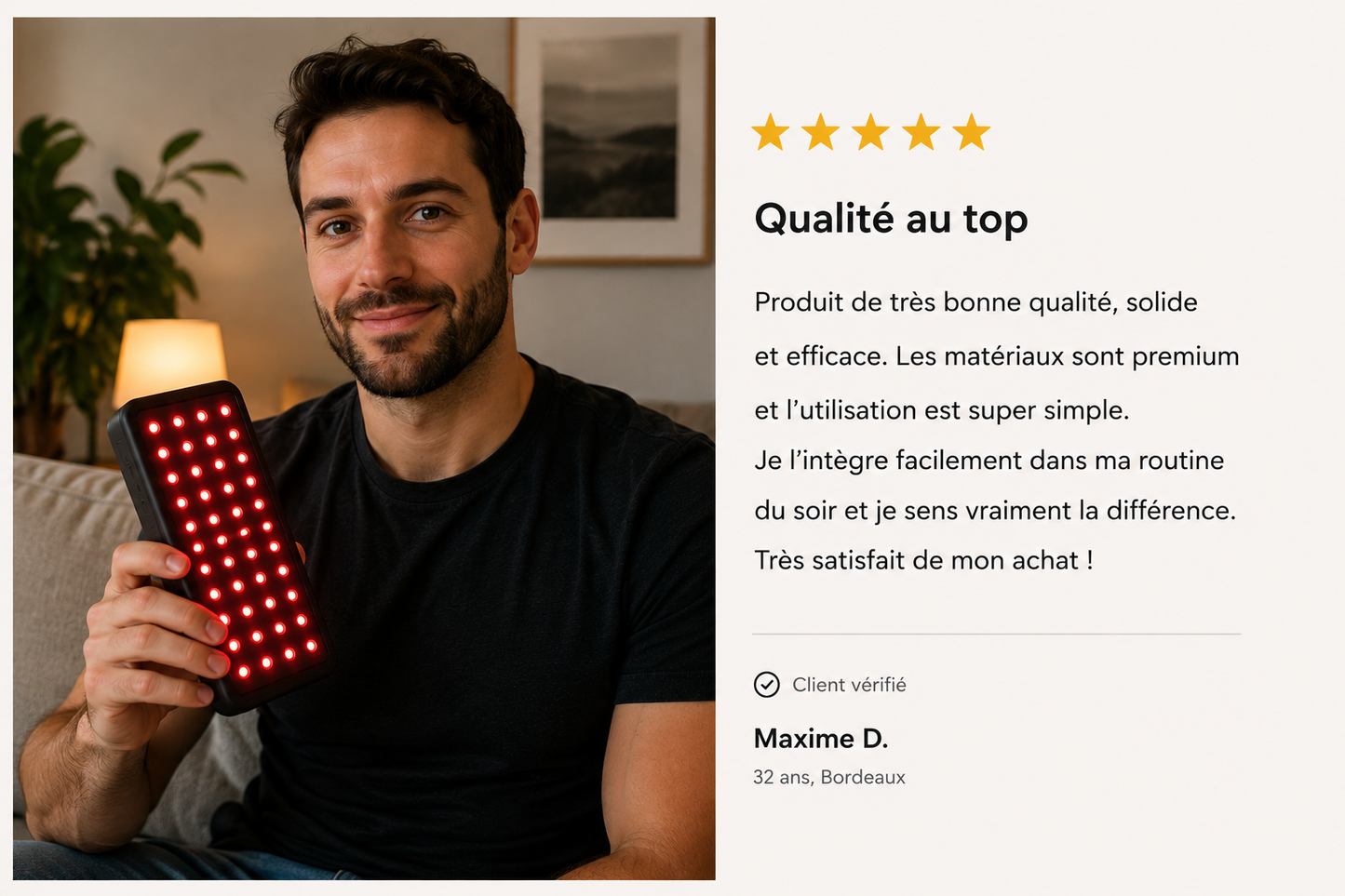 HelioThera™ – Ceinture de Luminothérapie Avancée
